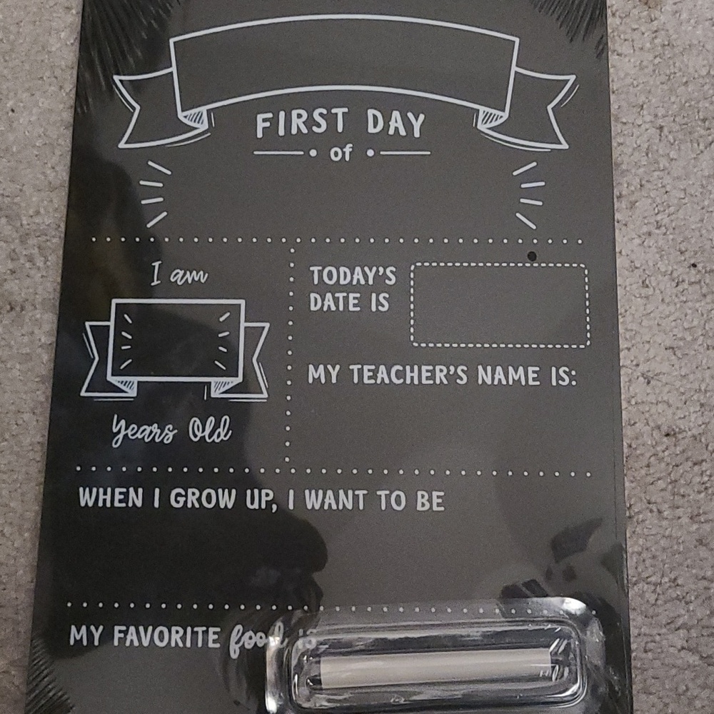 First day sign!!!